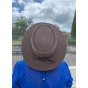 Brown Wallaroo Leather Hat - Jacaru