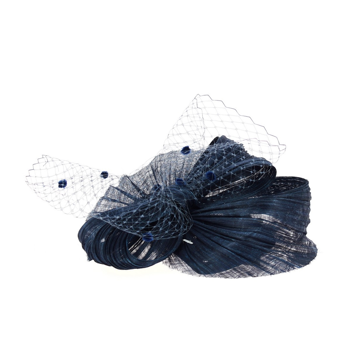 Serre-tête torsadé à nœud - Feux d'artifice bleu marine