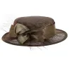Chapeau de Cérémonie Carmen Marron - Traclet Reference : 12583 | Chapellerie Traclet