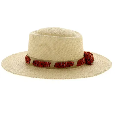 Chapeau Gambler Michele Panama Naturel - Crambes Reference : 12614 | Chapellerie Traclet