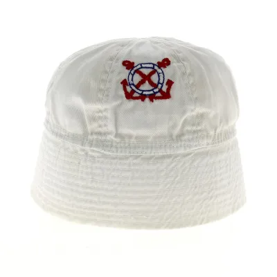 Petit Bob Marin Enfant Coton Blanc - Traclet Reference : 12616 | Chapellerie Traclet