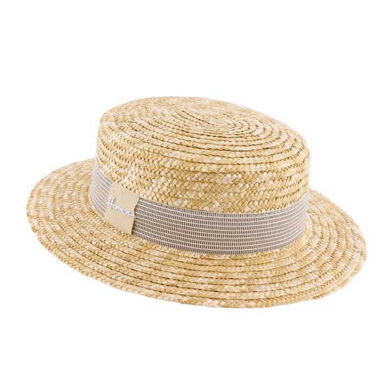 Canotier Paille Naturelle Benson - HERMAN