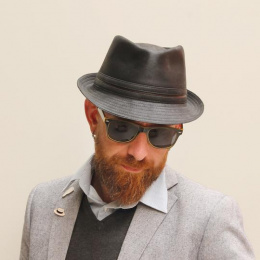 Black Kairan Trilby Hat - Herman