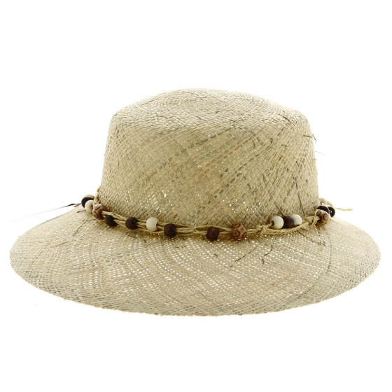 Milos Natural Straw Visor Cap - Traclet