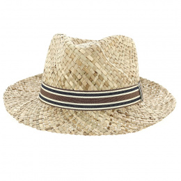 Dan Natural Straw Fedora Hat - Traclet