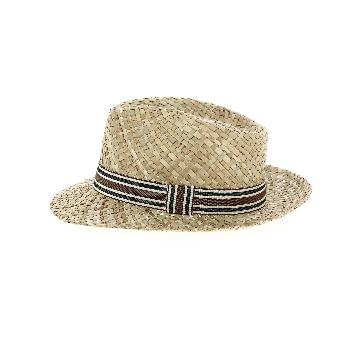 Chapeau Fedora Dan Paille Naturelle - Traclet Reference : 12643 | Chapellerie Traclet