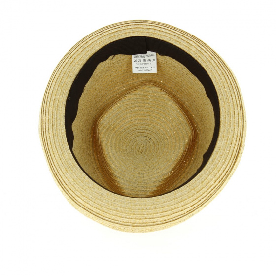 Chapeau PorkPie Indian Wells Papier Naturel - Traclet
