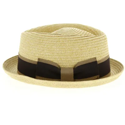 Natural Paper Indian Wells PorkPie Hat - Traclet Reference: 12646 | Traclet Hat Shop