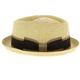 Natural Paper Indian Wells PorkPie Hat - Traclet