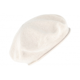 Ida White cotton beret - Traclet
