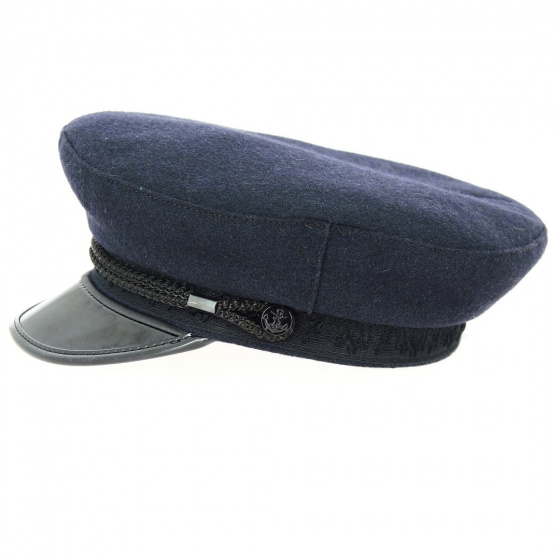 Casquette Marin Camaret Crozon Laine Navy - Traclet Casquette Marin Camaret Crozon Laine Navy - Traclet