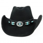 Jewel of the West Cowboy Hat Black Felt - Bullhide