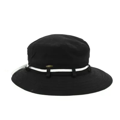 Chapeau coton noir upf50+ Reference : 12721 | Chapellerie Traclet