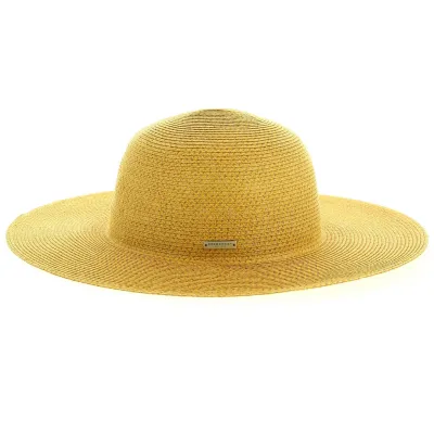Lea Honey Yellow Summer Wide-brimmed Hat - Seeberger Reference: 12725 | Traclet Hat Shop