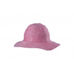 Women's Reversible Wide-Brimmed Hat Edma Linen - MTM