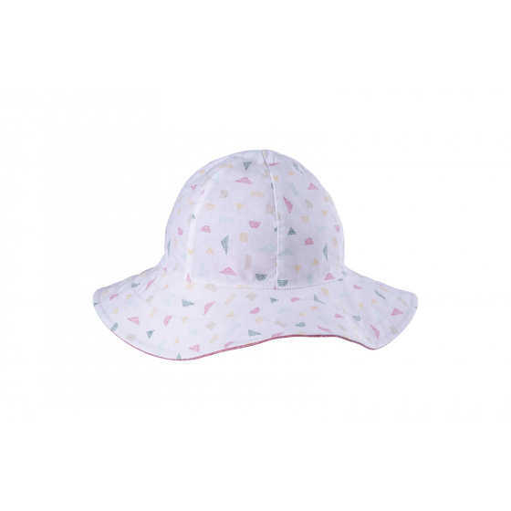 Women's Reversible Wide-Brimmed Hat Edma Linen - MTM