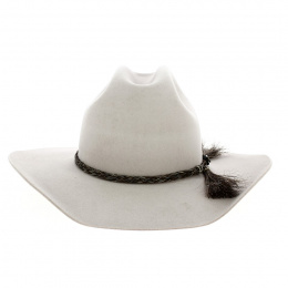 Western Rough Rider Hat Natural Felt Hair - Akubra