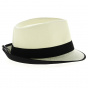 Tribly Karl White Straw Paper Hat - Traclet