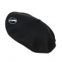 Black Wool Fancy Logo Beret - Traclet