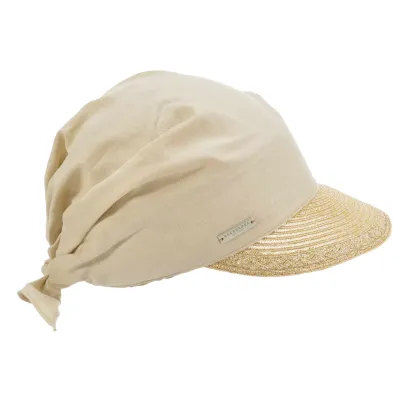 Casquette Livia Paille Beige - Seeberger Reference : 12785 | Chapellerie Traclet