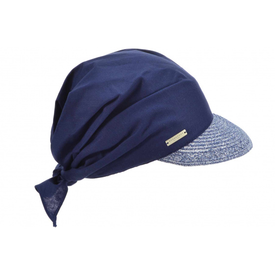 Linen Straw Alliance Cap Linen- Seeberger Reference : 12786 | Chapellerie  Traclet
