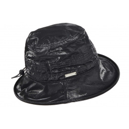 Chapeau Cloche de pluie Simone Noir - Seeberger