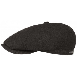 Stetson Brooklin Casper Wool/Cashmere Cap in Anthracite