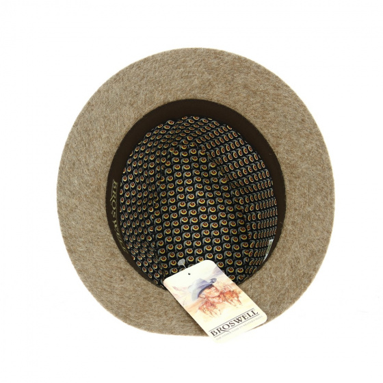 Chapeau Traveller Hamilton Feutre Laine Camel - Broswell