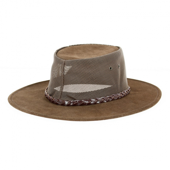 Brown Traveller Hat - Suede Breezer Explorer