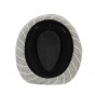 Soho Grigio Cotton & Linen Trilby Hat Gray - Keyone