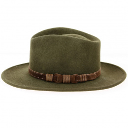 Dundee Traveller Hat Loden Felt - Aussie Apparel