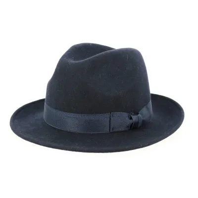 Chapeau feutre Laine Marine Godfather - Traclet Reference : 12805 | Chapellerie Traclet
