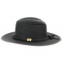 Black Waxed Cotton Traveller Baker Hat - Traclet
