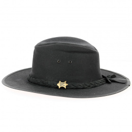 Traveller Baker Hat Oiled Cotton Black - Traclet