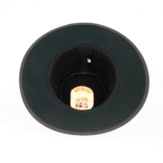 Chapeau Traveller Baker Coton Huilé Noir - Traclet Chapeau Traveller Baker Coton Huilé Noir - Traclet