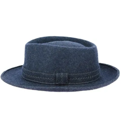 Chapeau Traveller Ulrick Feutre Laine Marine - Traclet Reference : 12815 | Chapellerie Traclet