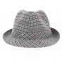 Trilby Houndstooth Wool Felt Hat - Traclet