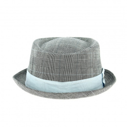 Sheppard Grey Checkered Porkpie Hat - Keyone