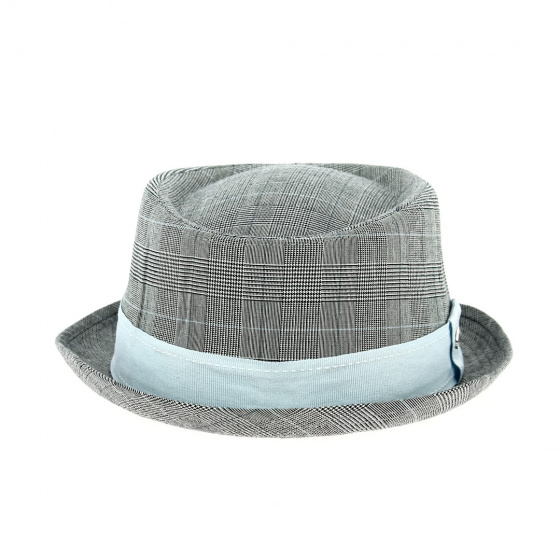 Chapeau Porkpie Sheppard Carreaux Gris - Keyone