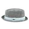 Chapeau Porkpie Sheppard Carreaux Gris - Keyone Reference : 12828 | Chapellerie Traclet
