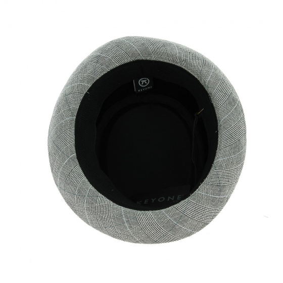 Sheppard Grey Checkered Porkpie Hat - Keyone