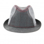 Ripley Wool Felt Trilby Hat Anthracite - Keyone