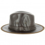 Brown Leather Vera Traveller Hat - Traclet