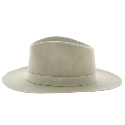 Chapeau Fedora Feutre Laine Ecru - Traclet