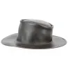 Chapeau Traveller Australian Cuir Marron - Traclet Reference : 12846 | Chapellerie Traclet