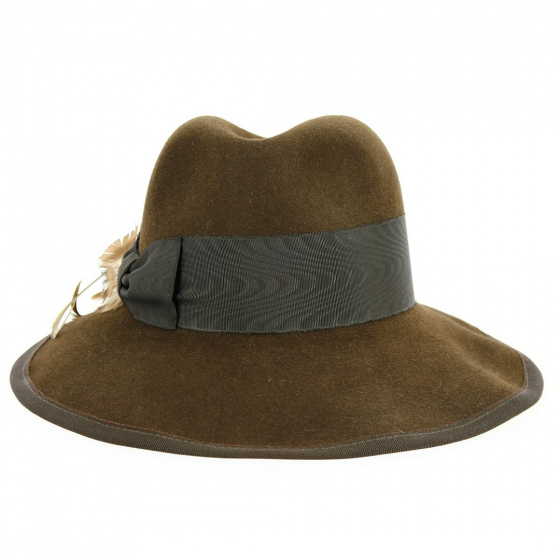 Brown Wool Traveller Hat Capo - Traclet