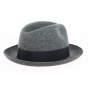 Homburg Smire Grey Wool Felt Hat - Traclet