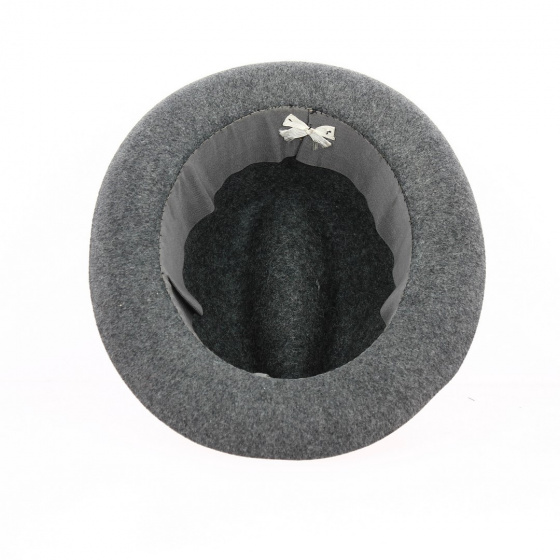 Chapeau Homburg Smire Feutre Laine Gris - Traclet