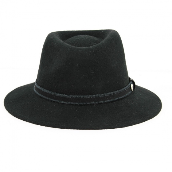 Fedora Hat Widem Wool Felt Black - Traclet