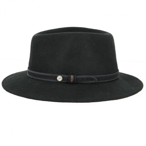 Fedora Hat Widem Wool Felt Black - Traclet